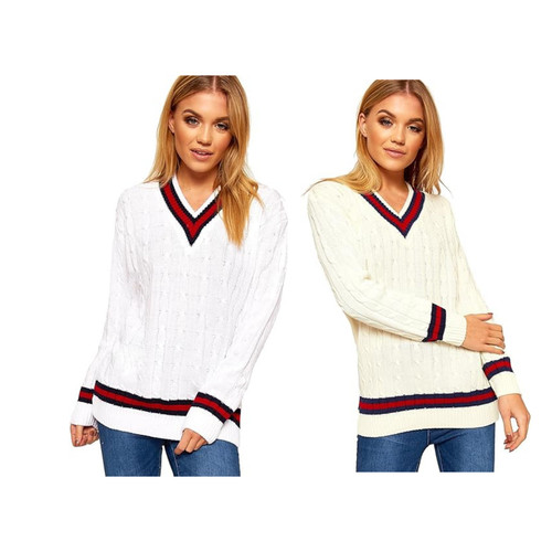 Ladies knitted neck cable - ladies,