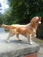 VINTAGE LARGE BESWICK RETIEVER DOG - PAW UP/MOUTH OPEN (1988/89 ONLY) RARE.