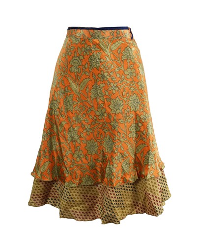 Sari wrap skirt silk - 60",