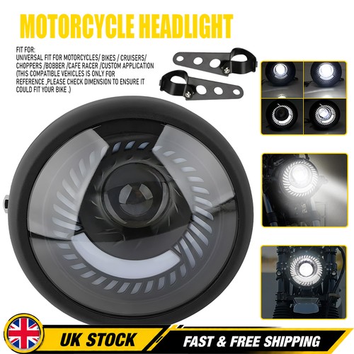 Black metal led motorcycle - black,