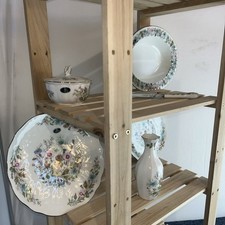 1990s Aynsley Fine English Bone China Serving Set Inc Cake /sandwich Plate