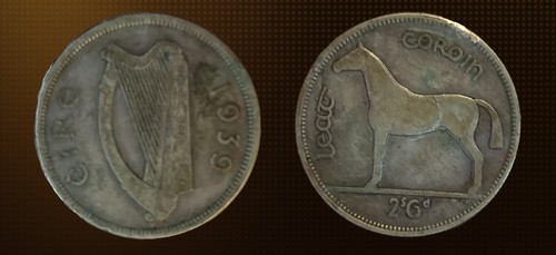 1939 ireland irish eire silver - 1939,