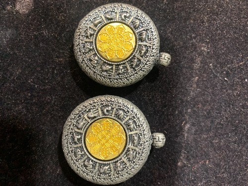 2pcs tibetan nepalese - tibetan/nepalese, silver
