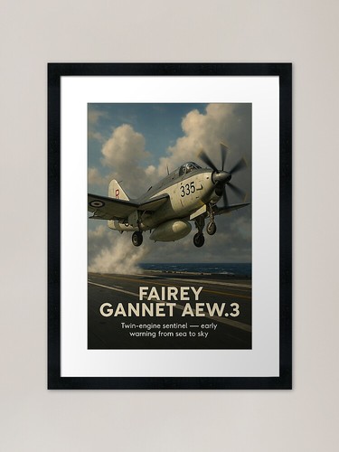 Fairey gannet aew framed - fairey,