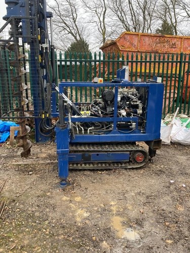 New augered drilling piling - augered,