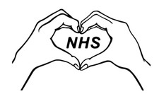 NHS Hands Heart Charity Modern Car/Van Sticker Nurse/Doctor Window wall Hospital