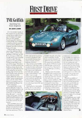 1993 tvr griffith classic - -,