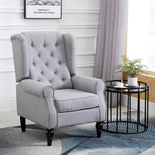 Button tufted accent chair - button-tufted,