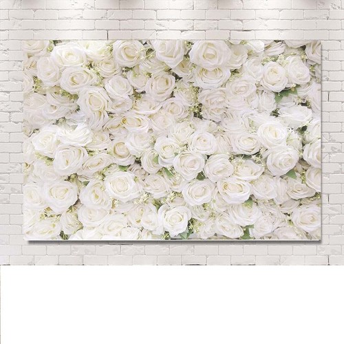 Floral wall backdrop white - ,