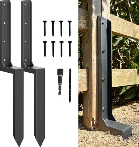 Heavy duty fence post repair - heavy,