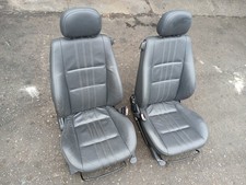 VAUXHALL TIGRA B 2004-2009 FRONT LEATHER SEATS INTERIOR BLACK HEATED (FACELIFT)
