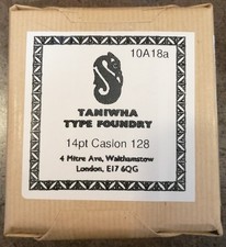 Letterpress Type - 14pt Caslon