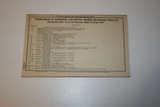 Timetable - London Country