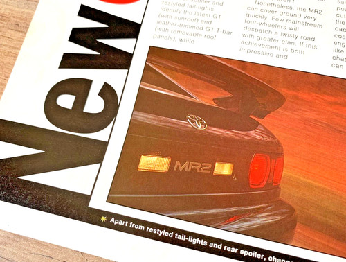 Toyota mr2 mk2 - toyota, launch