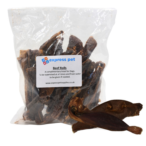 Beef meat rolls dog chews - meat,