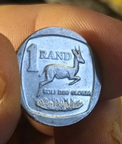 One rand coin south - one, (1)