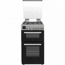 NATURAL GAS  Cooker 50cm Twin cavity Silver LPG  convertible DOG50I  HW180828
