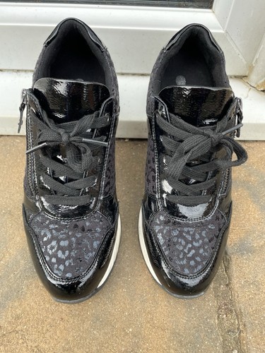 Ladies leopard black mettalic - leopard,