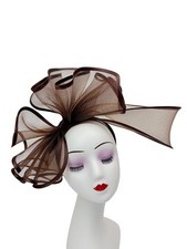 Large Flower Feather Hair Hat