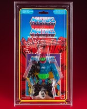 Masters of the Universe MOTU He-Man Trap Jaw Dentos Yellow Border MOC RESTORED