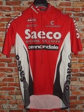 Saeco Cannondale Cycling Shirt Jersey Size XL