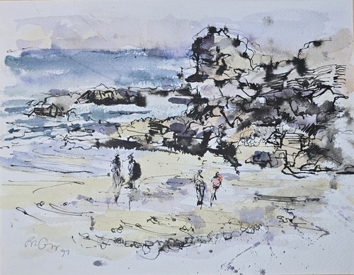 Cornish ink watercolour - ink,
