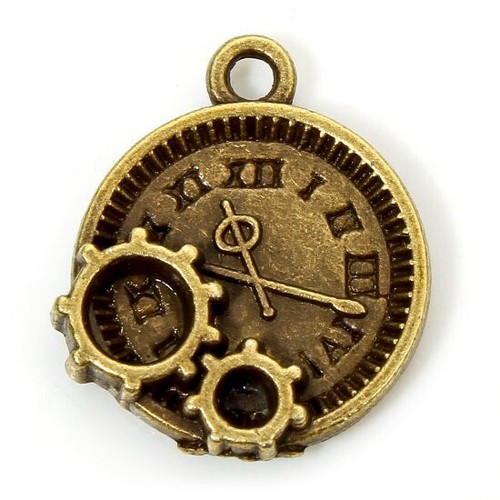 Small antique bronze tone - small,