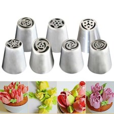 7pcs Russian Nozzles Tulip Icing Piping Cake Decoration Tool Pastry Baking tool