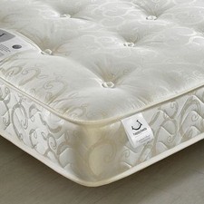 Open Spring Mattress, Gold Tufted Orthopaedic Medium Tension Mattress 6 UK Sizes