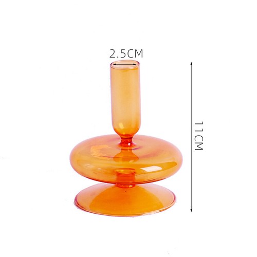 Retro pink orange - pink/orange, candle