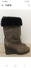 UGG Australia Boots Size 5.5 UK, EU 38, Long Brown Sheepskin Lining