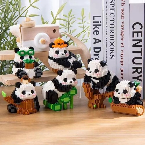 Mini panda blocks building toy - blocks,