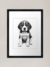 Beagle puppy Framed Art Print