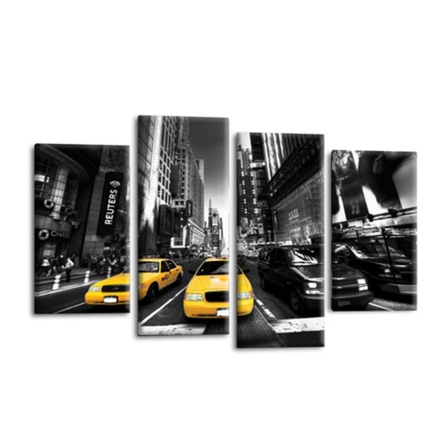New york taxi wall art - new, yellow