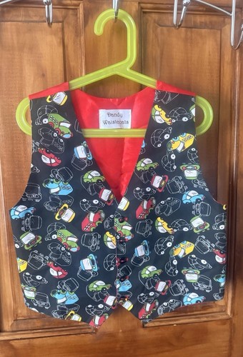 Boys dandy waistcoats red - waistcoats, silk