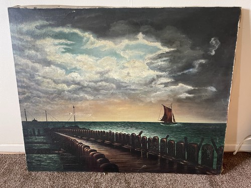 Vintage oil painting 100x80 - vintage,