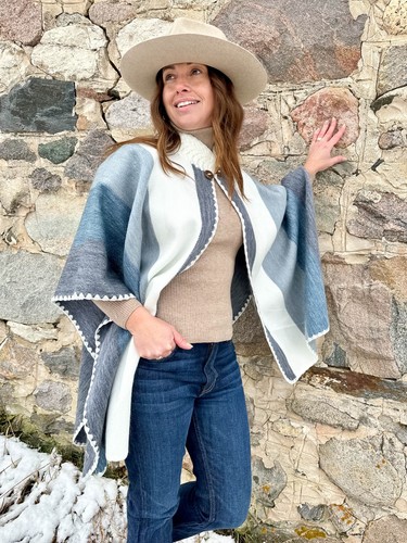 Handwoven baby alpaca - handwoven, ruana