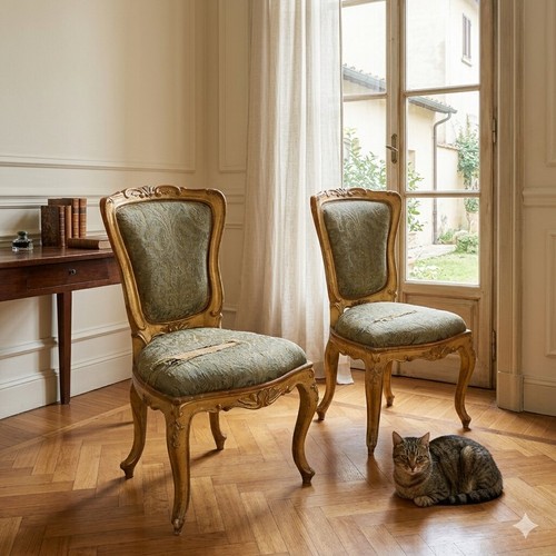 Pair antique baroque style - pair,