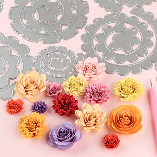 Rolled flower metal - metal, cutting