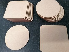 10x wooden mdf - 10x, coasters