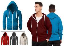 Mens Zipper Hoodie Plain
