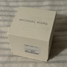 Michael Kors Empty Watch box White/ Cream With Watch Holder Box Only!