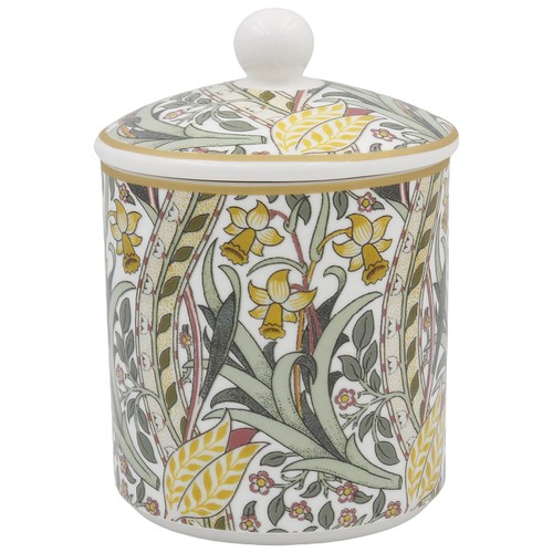 Ceramic canister with lid - with,
