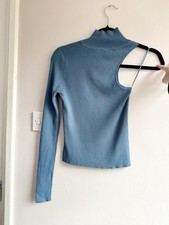 Zara Womens Blue Asymmetric
