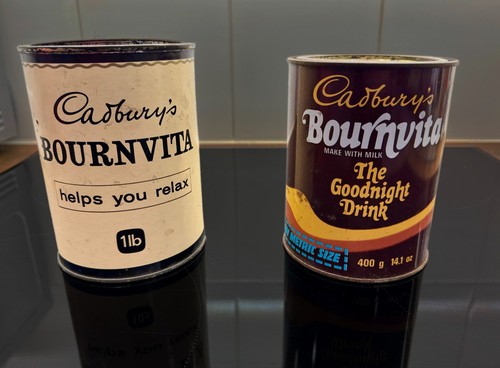 Cadbury ovaltine tins - cadbury's,