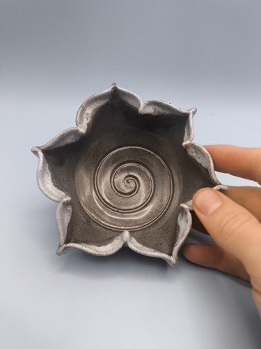 Grey handmade studio pottery - grey,