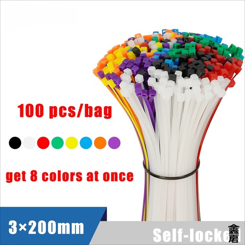100pcs cable ties - 100pcs, nylon