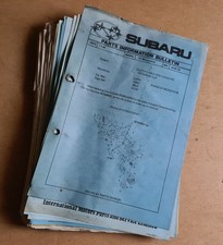 Genuine SUBARU Dealer 1980's Parts / Service Bulletins Paperwork etc