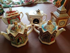 A Collection Of Unusual Shapes Of Tea Pots From The 1980's