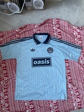 adidas Originals x Oasis Live 2025 Tour Jacquard Jersey Blue, Size Large